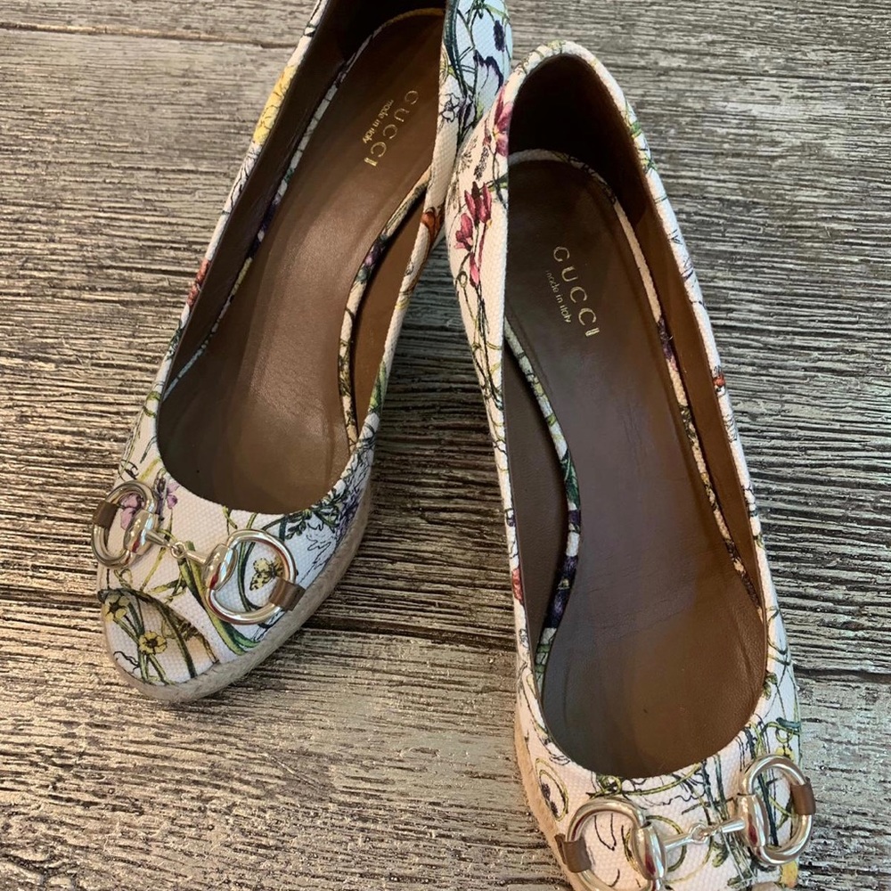 Gucci floral espadrilles